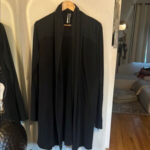 Athleta Black Ribbed Cardigan